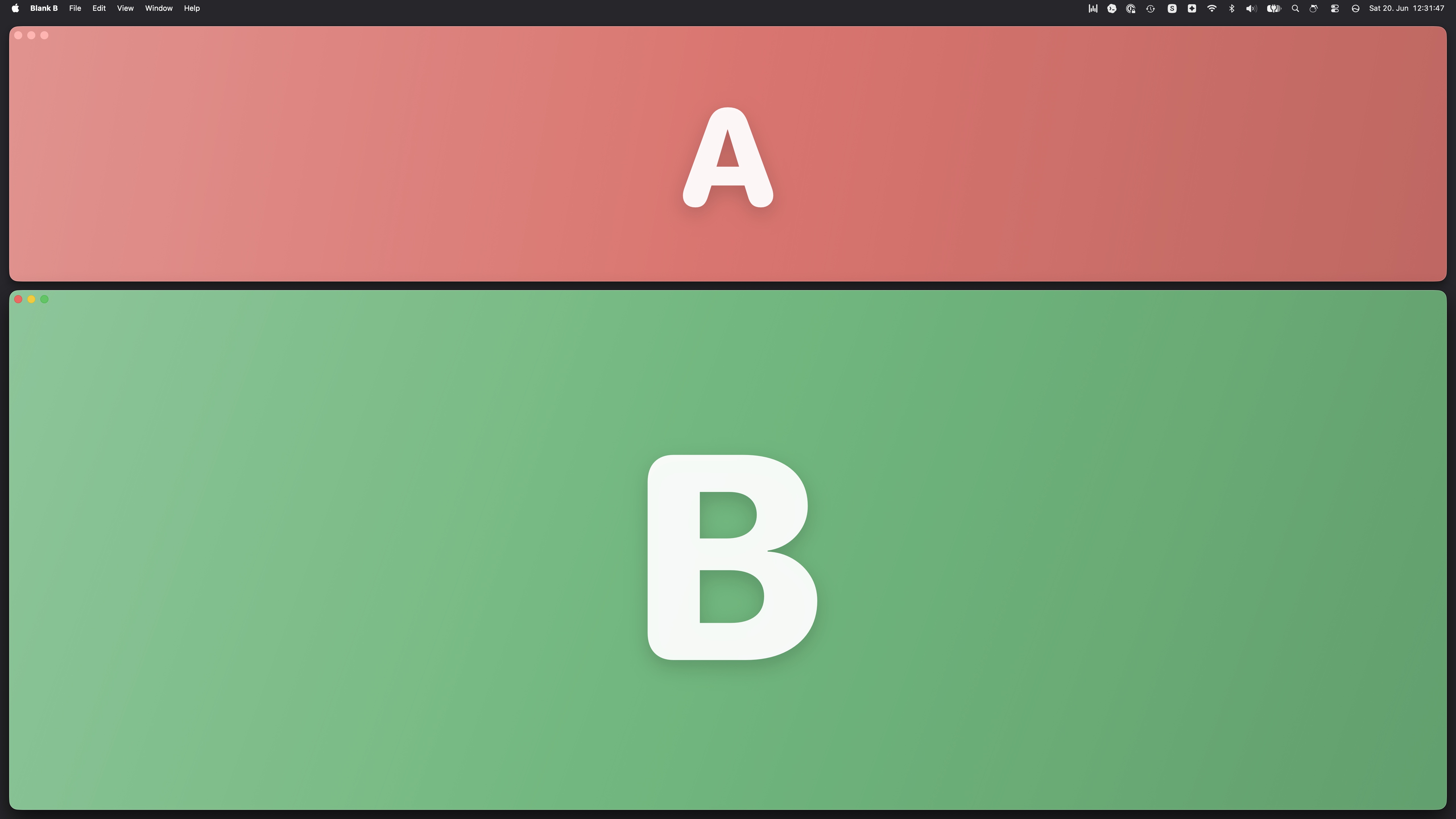 Layout: top third and bottom two thirds screenshot