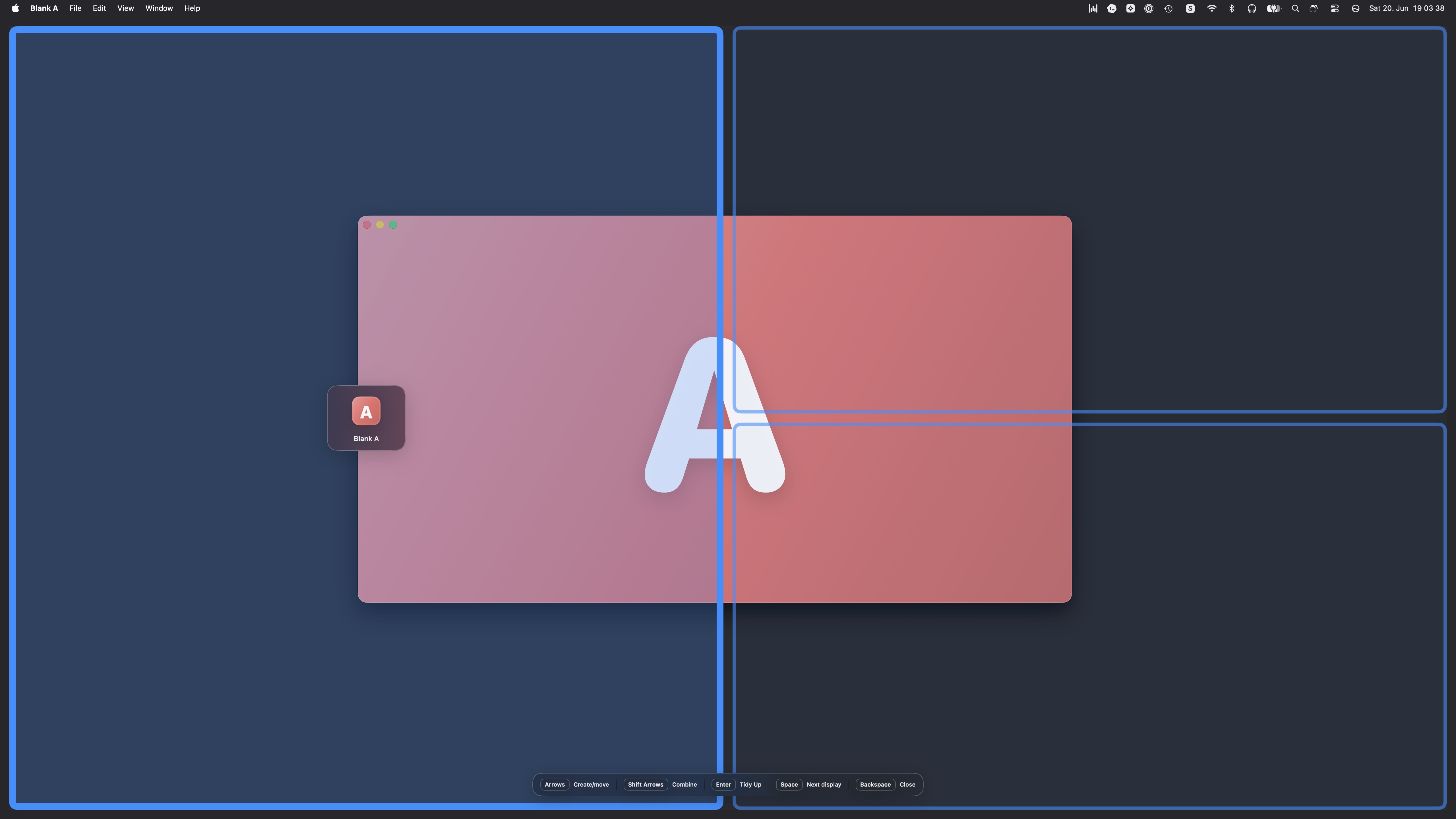 Quick Layout placement, alternative screenshot