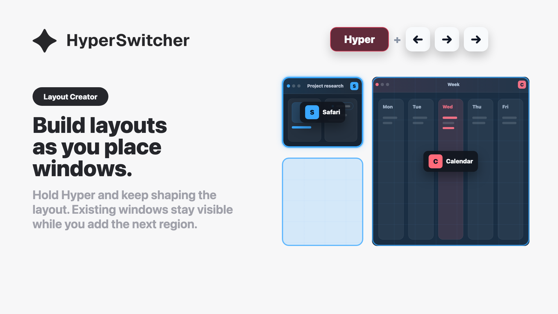 Promotional: layout creator screenshot